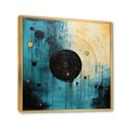 thumbnail image 2 of Designart "Blue Simplicity Horizon I" Abstract Collages Floater Framed Wall Art Print, 2 of 7
