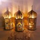 thumbnail image 5 of Lámpara LED de Ramadán, luz LED de Luna Eid Mubarak de madera, farol decorativo islámico musulmán para decoración del hogar, 5 of 8