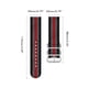 thumbnail image 2 of Correas De Repuesto Compatibles Con Correas De Reloj BIOCERAMIC 3 Ring Canvas ANGGREK No, 2 of 6