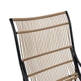 thumbnail image 3 of S-HOME 3 Pieces Wicker Patio Conversation Set with Cushions, Lounge Chair, Table, and Ottoman for Outdoor Spaces，Beige,Black+Natural, 3 of 11
