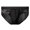 Black, variant on zeranth Men Briefs Mid-rise Elastic Waist Mesh Stitching Ice Silk Panties Breathable Solid Color U-Convex Underwear Daily Wear