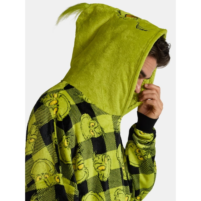 Dr. Seuss Men's Grinch Superminky Lounger, One Size Fits Most
