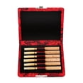 thumbnail image 4 of Reed Box Oboe Reeds Case, Oboe Reed Case, Jewelry Wooden + Silk Cloth Cover Reed Case Clarinet And Saxophone For 6pcs Oboe Reeds For Prevent Reeds From Moisture, 4 of 8