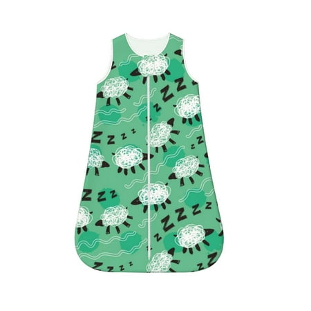 

Cauagu Sheep Zzz for Infant Wearable Blanket Unisex Girl Boy Swaddle Transition Sack - Newborn Essentials Sleep Clothes-Small