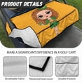 thumbnail image 6 of Whosucclay Leprechaun Clover Hat Anti-Wear Golf Cart Seat Cover Anti-Slip for EZGO Club Car Yamaha Icon, Elastic Golf Cart Seat Protector, 6 of 7