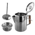 thumbnail image 3 of Camping Coffee Pot Stainless Steel, Percolator Coffee Pot, for Outdoor 9 Cups for Group Camping, Hiking, RV and Travel, 3 of 7