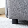 thumbnail image 5 of Williamspace 120" Modern Curved Sofa Modular Sectional Sofa Cloud Couch Comfy Button Tufted Seat Cushion Sofa for Living room, Apartment, Office, Grey, 5 of 6