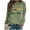 Green, variant on EHQJNJ Women Sweatshirts No Hood V Neck Women's Fashion Take A Hike Letter Print Long Sleeved Shoulder Hoodie Vintage Sweatshirt Crewneck Sweatshirts Women