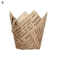 thumbnail image 2 of Travelwant 100Pcs Baking Paper Cups Cupcake Liners - Tulip Style Baking Wrappers Muffin Cups Parchment Paper Square Non-Stick for Medium Large Cupcakes Mini Cake Party Birthday-1.97" x 1.97" x 3.15", 2 of 7
