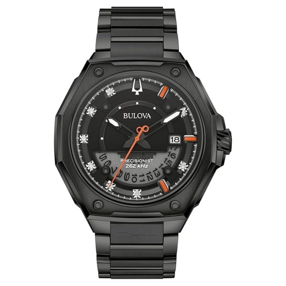 Bulova Men's Classic Black Dial Watch - 98D183