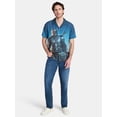 thumbnail image 2 of The Mandalorian Men's and Big Men's Mando Landscape Graphic Button-Up Shirt, Sizes S-3XL, 2 of 5