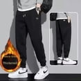 thumbnail image 5 of Pantalones deportivos casuales gruesos con forro polar para otoño e invierno, leggings deportivos holgados y cálidos de moda para hombre, pantalones harén versátiles, 5 of 5