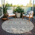thumbnail image 6 of Addison Rugs Chantille Indoor/Outdoor Transitional Southwest Taupe Washable Round Rug, 8' x 8', 6 of 6