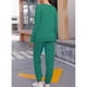 thumbnail image 4 of Conjunto De 2 Piezas Para Mujer, Elegante Conjunto De Salón Para Mujer Lavable A Máquina, Suelto, De Alta Elasticidad Para El Hogar ANGGREK Verde S, 4 of 5