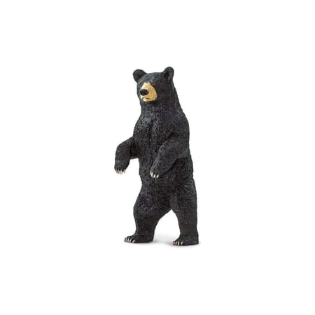Safari Ltd. Standing Black Bear Figurine - Lifelike 4 Model Figure - Educational Toy for Boys Girls and Kids Ages 3+