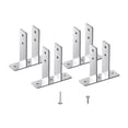 thumbnail image 4 of 4 soportes para mampara de urinario de baño, clips para mampara de urinario con sujetadores para instalaciones o reparaciones, soporte en forma, 4 of 9