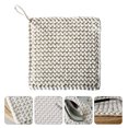 thumbnail image 3 of 1pc Mat de algodón tejido simple 1 unid Matón de olla tejida bastante tejida Pote práctico Mat, 3 of 5