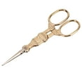 thumbnail image 3 of Embroidery Scissors, Stainless Steel Multi Purpose Sharper Blades Vintage Scissors Corrosion Resistant  For Needlework For Sewing For Embroidery Gold, 3 of 8