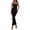 Black, variant on PRETTYGARDEN Women's Ribbed Maxi Bodycon Dress Summer Strapless Tube Y2K Party Club Long Dresses