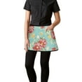 thumbnail image 3 of Men Women Aprons with Pockets Work Waist Apron Pioneer Colorful Floral Half Apron, 3 of 6