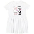 thumbnail image 3 of Inktastic Somebunny is Three-third Birthday Bunny Girls Toddler Dress, 3 of 5