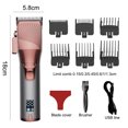 thumbnail image 2 of Cortapelos para hombres, cortapelos profesional, cortapelos inalámbrico, kit de corte de pelo con LED, 2 of 5