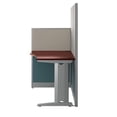 thumbnail image 4 of Office in an Hour 65W Straight Cubicle Desk in Hansen Cherry - Engineered Wood, 4 of 14