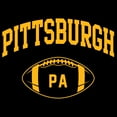 thumbnail image 2 of Pittsburgh Classic Football Arch - Sports Athletics T Shirt - Medium - Black, 2 of 5