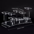 thumbnail image 2 of 1Set Acrylic Figures Display Risers 8-Tier Transparent Minifigures Organizer Arc-Shaped Organizer Holder for Models Display Risers for Cupcake Action Figures Perfume Collectibles Jewelry, 2 of 7