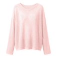 thumbnail image 4 of Qingpeng Womens Crochet Hollow Out Tops Summer Long Sleeve Cover Ups Fashion Fall Casual Outfits Streetwear for Women, 4 of 8