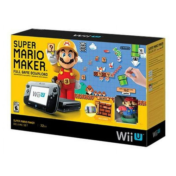 Nintendo Wii U - Super Nintendo Maker Deluxe Set - console de Jeu - Full HD, Full HD, HD, 480p, 480i - Noir