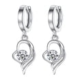 thumbnail image 1 of Pendientes Mujeres Corazón Señoras Pendientes Corazón Eterno Largo Cristal Moda Temperamento Pendientes Colgante, 1 of 5