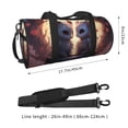 thumbnail image 4 of Haiem Romantic Rose Animal Couple Pattern Gym Bag for Women Men, Waterproof Travel Duffel Bags, Personal Item Travel Bag Weekender Bag with Shoes Compartment & Wet Pocket, 4 of 8