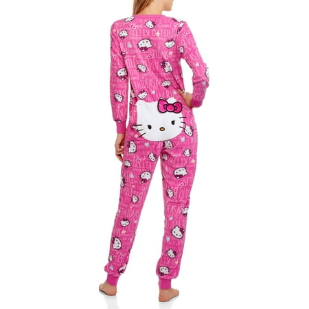LICENSE - Women's Licensed Pajama Union Suit Drop Seat One Piece ...