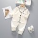 thumbnail image 2 of Odeerbi 1-5 Años Niños Niñas Pijama de Satén Con Solapa Entallada Camisa de Manga Larga Conjunto Suave Seda Ropa de Dormir Seda Conjuntos de Pijamas de Dos Piezas, 2 of 4