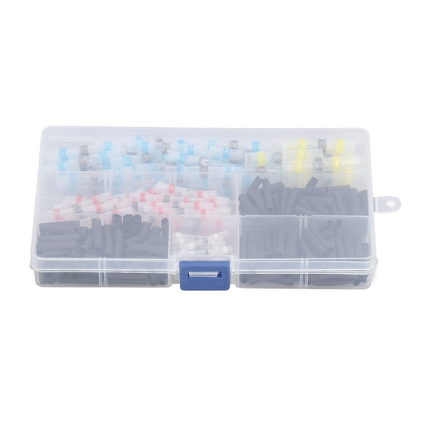 Conectores de Cable de Sellado de soldadura ANGGREK Kit de Tubo termorretráctil con caja de Almacenamiento