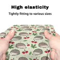 thumbnail image 7 of HELLHERO Washable Seat & Back Cover Rollator Seat Covers Hedgehog Cherry for Unisex Stretchable Material Breathable, 7 of 7