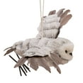 thumbnail image 3 of Kurt Adler Gray with White Fur Flying Owl Christmas Ornament, 3 of 4