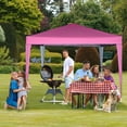 thumbnail image 6 of GVDV 10x10 Pop Up Canopy Tent, Outdoor Ez Up Gazebo One Person Set up,Shade for Commercial Event Camping Beach, Pink, 6 of 10