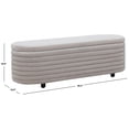 thumbnail image 2 of Safavieh Jaymie Pine Wood Bench in Light Gray / Black, 2 of 5