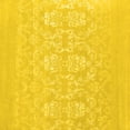 thumbnail image 1 of Ahgly Company Machine Washable Indoor Square Oriental Yellow Industrial Area Rugs, 5' Square, 1 of 4