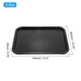 thumbnail image 2 of 4 Bandejas de Plástico para Comida Rápida A Granel 10' X 14' Rectangulares Unique Bargains Negro, 2 of 6