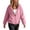 Pink, variant on Karight Women's Lightweight Zip Up Hooded Jacket Long Sleeve Windbreaker with Pockets Adjustable Drawstring Casual Outdoor Coat