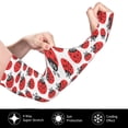 thumbnail image 2 of Bingfone Farmers Gardening Sleeves Sun Protection Arm Cooling Sleeves for Women Men with Thumb Hole - Cartoon Ladybug, 2 of 7
