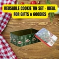 thumbnail image 3 of Christmas House Printed Rectangular Cookie Tins Set (2-Count) – Festive Holiday Storage for Cookies, Candies & Gifts | Decorative Christmas Tin Boxes with Lids, 3 of 6