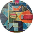 thumbnail image 2 of Rugs.com Haerfest Collection Rug – 8 Ft Round Multi Low Rug Perfect For Kitchens, Dining Rooms, 2 of 9