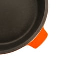 thumbnail image 5 of BergHOFF Neo 2pc Cast Iron 10" Fry Pan & 11" Grill Pan Cookware Set, Orange, 5 of 8