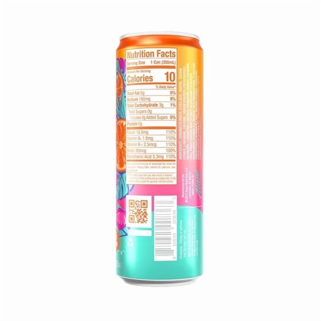 Alani Nu Sugar Free Energy Drinks Variety Pack, Pink Slush, orange kiss, cherry twist, Low - Calorie, Energy Boost Drinks 12 oz (Pack Of 6)