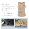 thumbnail image 2 of MANIFIQUE Gynecomastia Compression Shirts for Men, Tank Top Tummy Control Body Shaper, Slimming Undershirt, 2 of 6