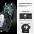 thumbnail image 5 of KOMI Full Case for Samsung Galaxy Watch 7 Case, Waterproof No Fog HD PC & Tempered Glass Screen Protective Face Cover for Galaxy Watch 7 44mm Case - Watch Ultra Appearance (Black), 5 of 7